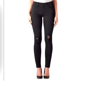 Rock & Republic Berlin women Midrise Skinny Jeans Black, sz 2M, Great condition!